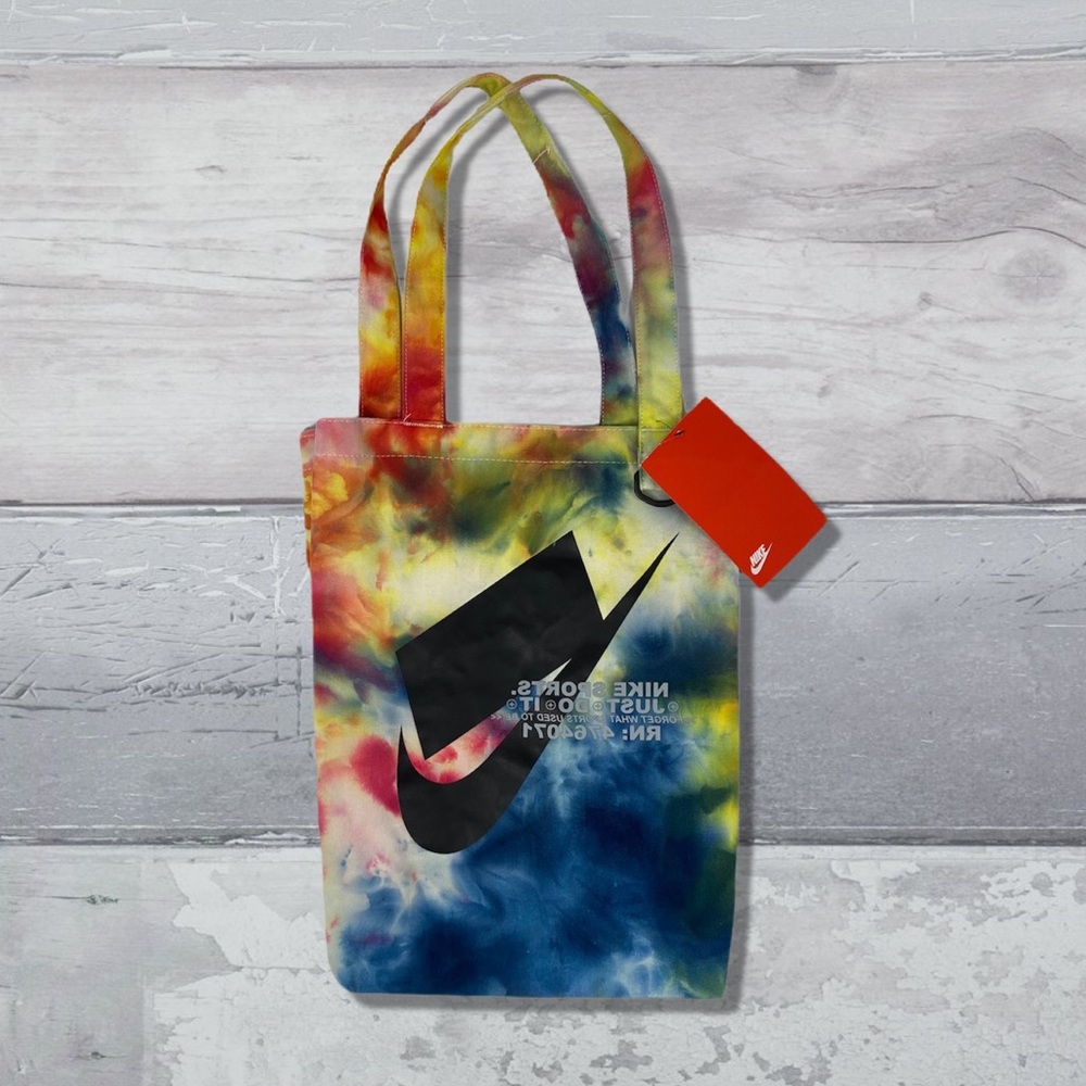 NIKE Just Do It Reusable Tote Bag Ice Dye Tie Dye